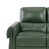 Vivian Three Seater Motorized Leather Recliner in Hunter Green Colour