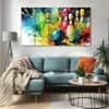 The Castle Decor Games Art Wall Painting Wooden Framed Digital Painting 27x48 Inch (Style 1)