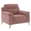 Niwara Velvet 1 Seater  sofa in Pink color