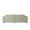 Sophisticated Wood Right Aligned 2-Seater With Upholstery Non Storage Sofas In Grey Colour