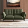 Vetra 2 Seater Leather Sofa In Olive