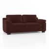 Esquel Premium 3 Seater Fabric Sofa in Deep Crimson Velvet Colour