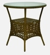 Esperance Wicker Table And Chair Set In Beige And Brown Dual Tone Finish