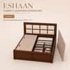 Eshaan Solid Wood Compact Queen Bed Box Storage Provincial Teak Finish Mattress 60 x 72 Inches