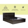 Muses Engineered Wood Queen  Size Bed With Drawer Storage (Melamine Finish)