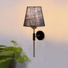 Devansh Metal Electric Wall Light in Black Colour with Blue Shade Count of 1 Light