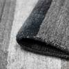 Athena Charcoal Solid Woven Wool 5X3 Feet Carpet
