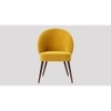 Toled Accent chair Velvet in Yellow Color