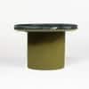 Ionix Marble Coffee Table In Green Pu Finish
