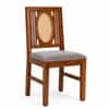 Globally Indian Bastien Solid Sheesham Wood 6 Seater Dining Table Set 6 Chairs Grey