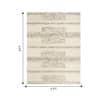 Jaipur Rugs Soft Liner Geometric Wool 6x9 Feet Undyed White And Natural White Dhurrie Carpet