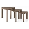 Clapton Nested Table Set of 3 in Finish Danish Walnut