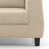 Edward 3 Seater Fabric Sofa (Pearl White)