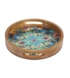 Mandala Bloom Round Tray – Boho Chic Organizer -Large (1 Piece)