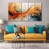The Castle Decor Abstract Art Wall Painting Wooden Framed Digital Painting 27x48 Inch (Style 17)