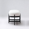 The Cozy Curator Metal Bench in White Finish