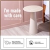 Contemporary Iron Side Table in White Colour