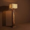 Victoria Beige Jute Floor Lamp with Beige Jute Base