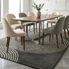 Presto Grey Geometric Hand Tufted Wool Carpet 8X10 Feet