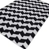 Jaipur Rugs Soft Textured Geometric Wool Viscose Dhurrie Rug White 5x8 ft