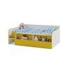 Bumblebee Engineered Wood Box Storage Bed in Yellow Colour