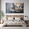 The Castle Decor Lord Buddha Wall Painting Wooden Framed Digital Painting 27x48 Inch (Style 3)