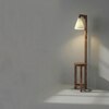 Accent Beige Jute Floor Lamp with Beige Jute Base