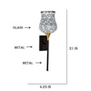 Devansh Metal Electric Wall Light in Black Colour with Multi Shade Count of 1 Light