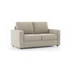 Apollo Compact High Back 2 Seater Fabric Sofa in Oyster Beige Colour