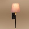 Devansh Metal Electric Wall Light in Black Colour with Grey Shade Count of 1 Light