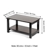 Boston Coffee Table - Dark Walnut Finish - Large