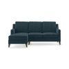 Abbey Sectional Sofa (Colour : Indigo Blue, Cushion : Hard, Seater : Left Aligned 2 Seater + Left Aligned Chaise)