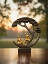 Decorative Couple Under Tree Figurine Modern Art Showpiece for Home Decor