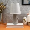 Ceramic Table Lamp Grey Timeless Elegant Design