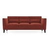 Lewis 3 Seater Fabric Sofa In Dark Coral Colour