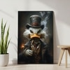 The Castle Decor Vintage Wealth Duck Wall Art Framed Painting 20x30 Inch