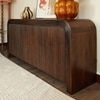 Opal Solid Mango wood Sideboard with 3 Door in Provincail Teak Finish