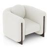 Reno Lounge Chair in White Himalaya Boucle Colour