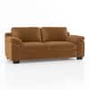Esquel Premium 3 Seater Fabric Sofa in Ochre velvet Colour