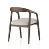 Zen Solid Wood Dining Chair in Danish Walnut Finish