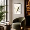 The Castle Decor Lucky You Martini Cocktail Wall Art Framed Painting 16x24 Inch