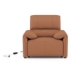 Leeroy Leather One Seater Motorized Recliner in Hazelnut Tan