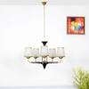 Hartland 5 Light Metal and Glass Chandelier