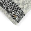 Sober Black  And Natural Knitted Cushion Cover  16X16 Inches