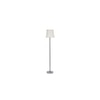 Blaze Off White Fabric Floor Lamp with Steel Steel Base