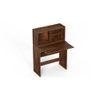 Karmiya Engineered Wood Study and Computer Laptop Table for Home or Office, WFH Desk, with Multiple Storage Shelves for Books and Décor Display for Adults Kids Students (Brown Maple)