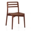Dane Solid Wood Dining Table 4 Seater with 4 Dane Solid Wood Dining Chairs (Finish: Honey)