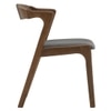 Scandinavian Nazo Dining Chair Brown Cocoa Finish