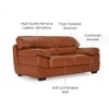 Hensley 2 seater Leatherette Sole in Tan Brown Colour