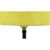Cheney Yellow Natural Fiber Shade Table Lamp with Black Iron Base